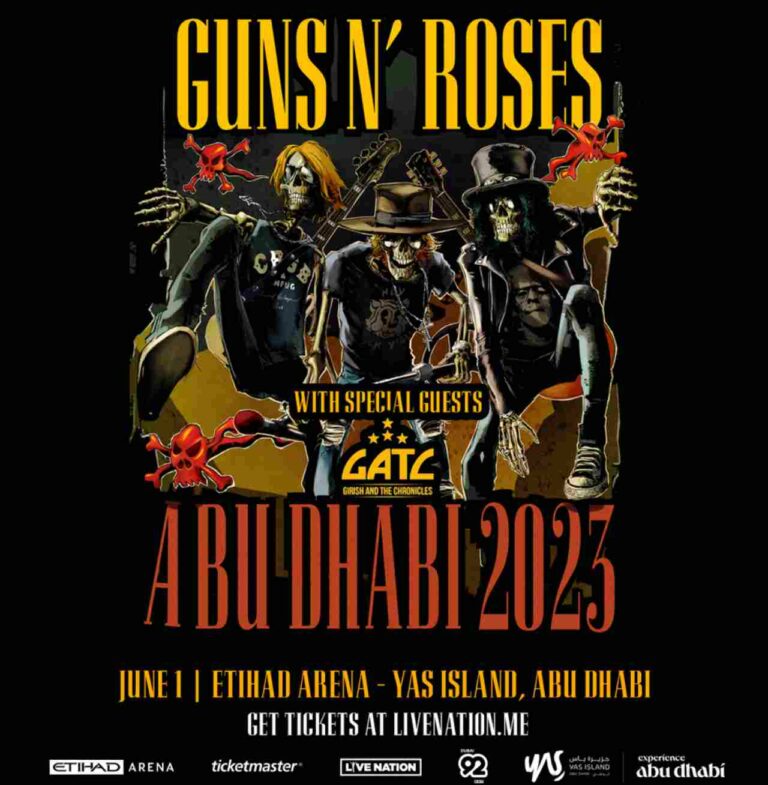 Guns N’ Roses Announces Girish and the Chronicles as Special Guests for Abu Dhabi Show
