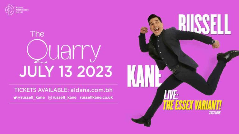 Al Dana Amphitheatre to host celebrated English comedian Russell Kane at The Quarry