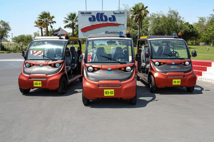 first Company in the Kingdom to use Solar-Electric powered industrial personnel carriers