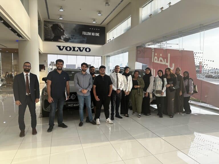 Bahrain Polytechnic students explore Volvo’s fully electric C40 Recharge at Motorcity Showroom