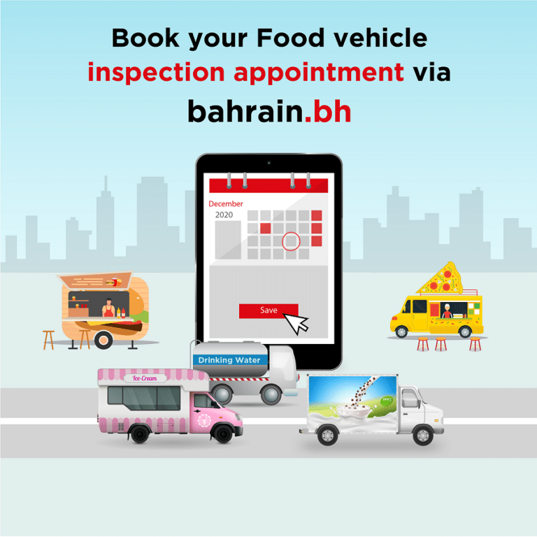 Book your food truck’s inspection the easy way with bahrain.bh!