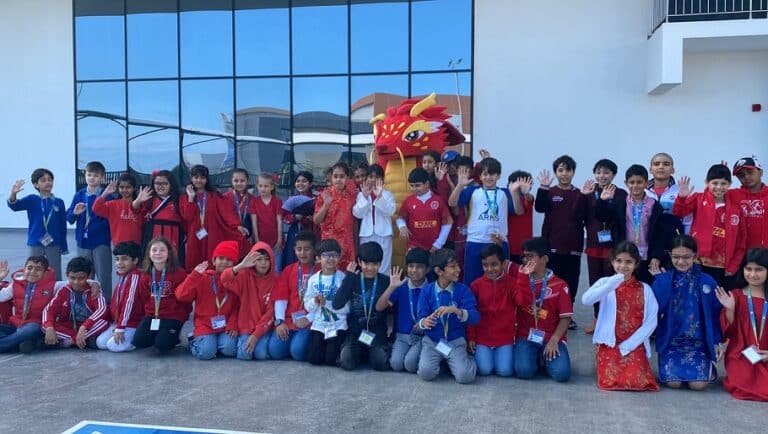 Dragon City Bahrain’s Mascot DiDi Wows at School’s Chinese New Year Celebration